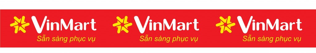 Băng dính in logo Vinmart - sẵn sàng phục vụ