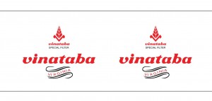 Sản xuất băng dính logo hai màu nền trắng sứ